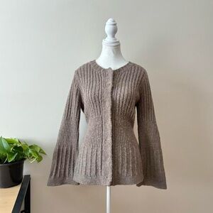 Ribbed Cardigan Sweater